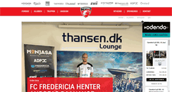 Desktop Screenshot of fcfredericia.dk